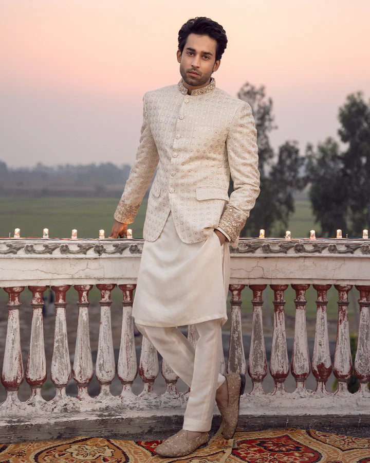 Faiza Saqlain Rakin Prince Coat Suit