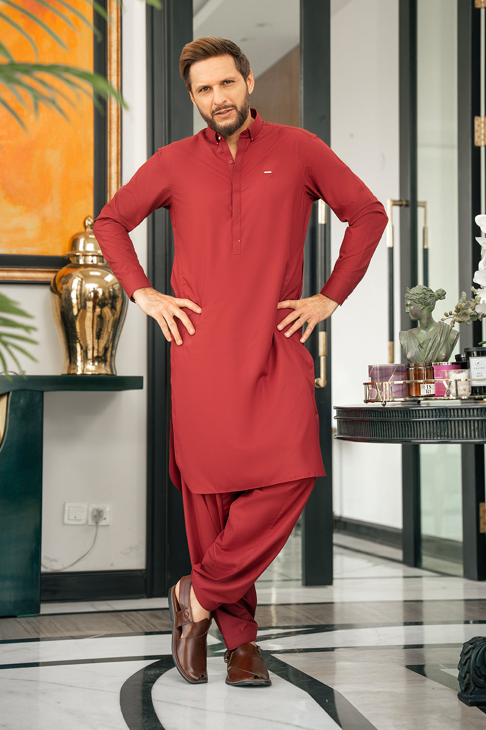 Red Limited Edition Kameez Shalwar