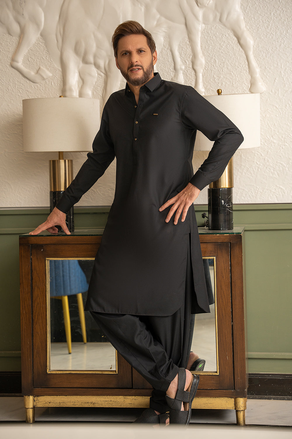 Black Limited Edition Kameez Shalwar