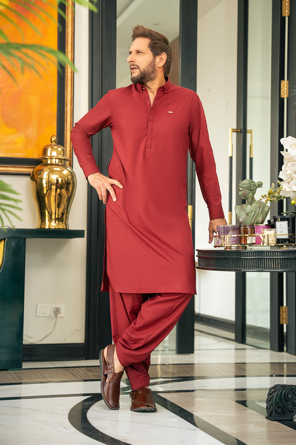 Red Limited Edition Kameez Shalwar