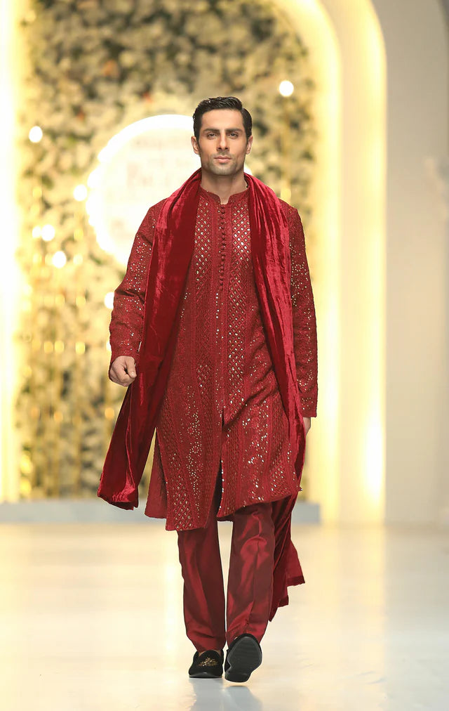 Humayun Alamgir Sequence Kurta Pyjama