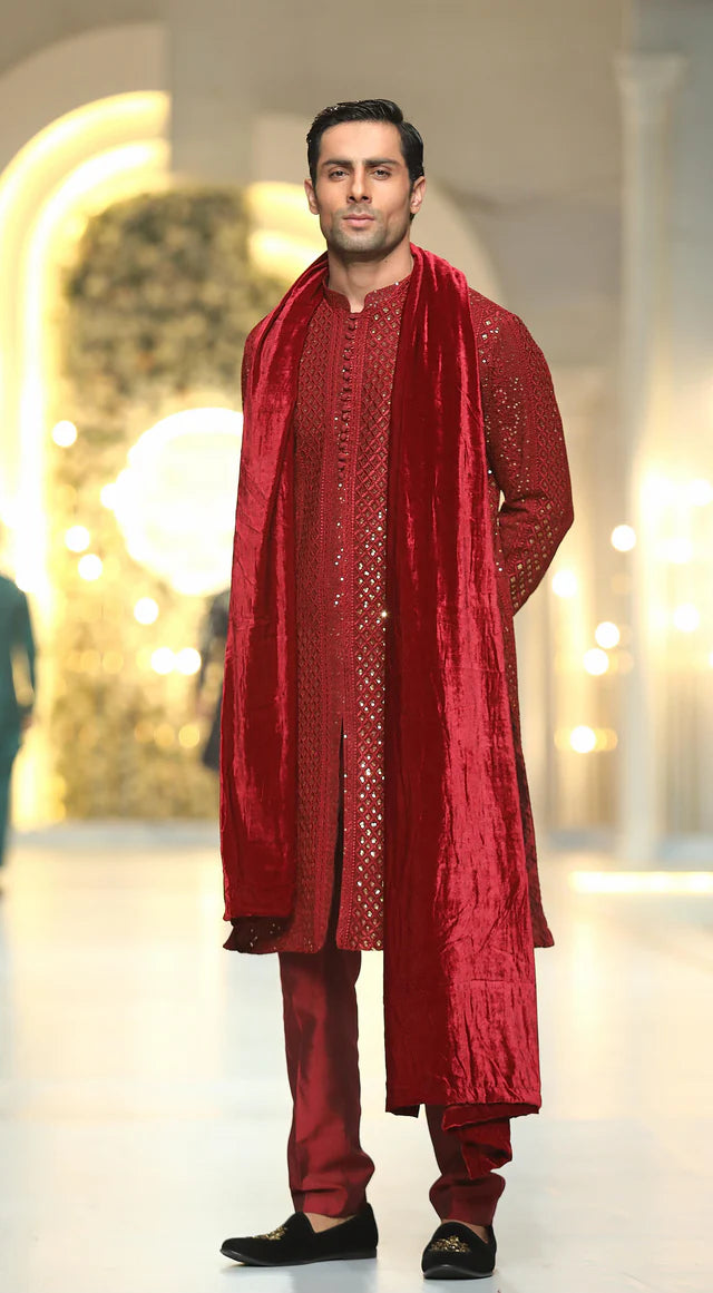 Humayun Alamgir Sequence Kurta Pyjama