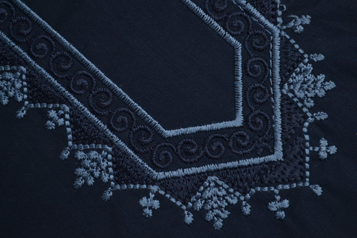 Shaad Fabrics Blue Egyptian Cotton Embroidered Collection (ED#2)