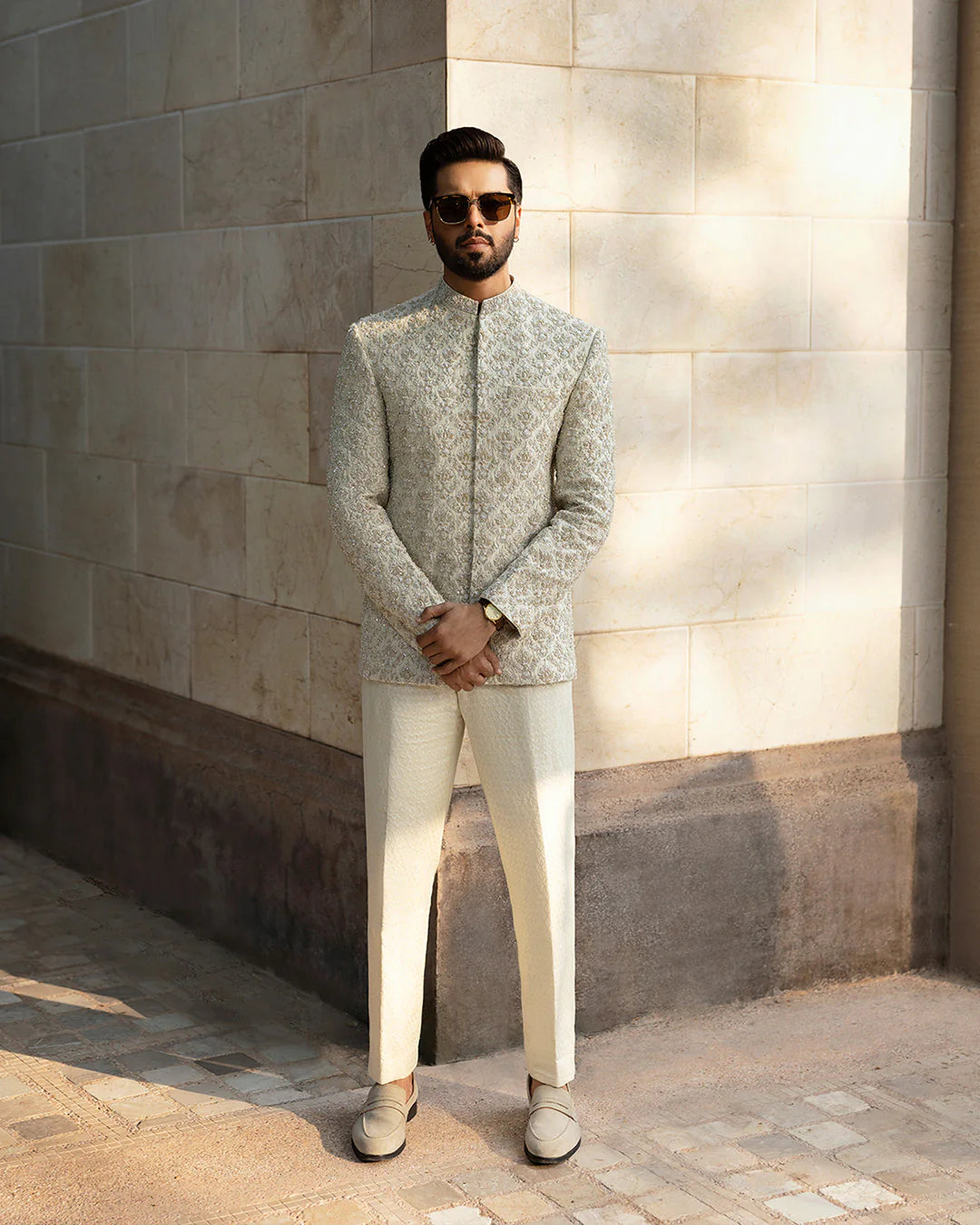 Faiza Saqlain Burq Prince Coat Suit