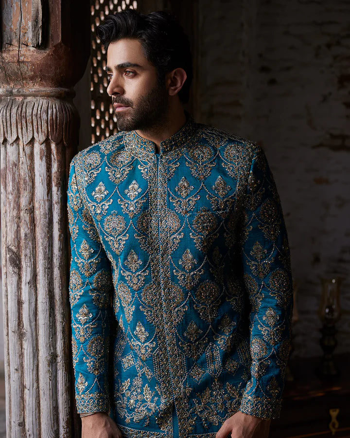 Faiza Saqlain Gezan Prince Coat Suit