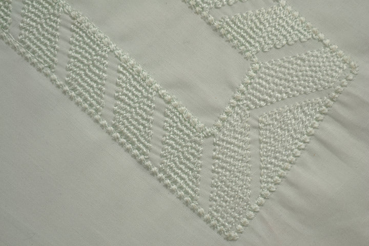 Shaad Fabrics White Egyptian Cotton Embroidered Collection (ED#9)