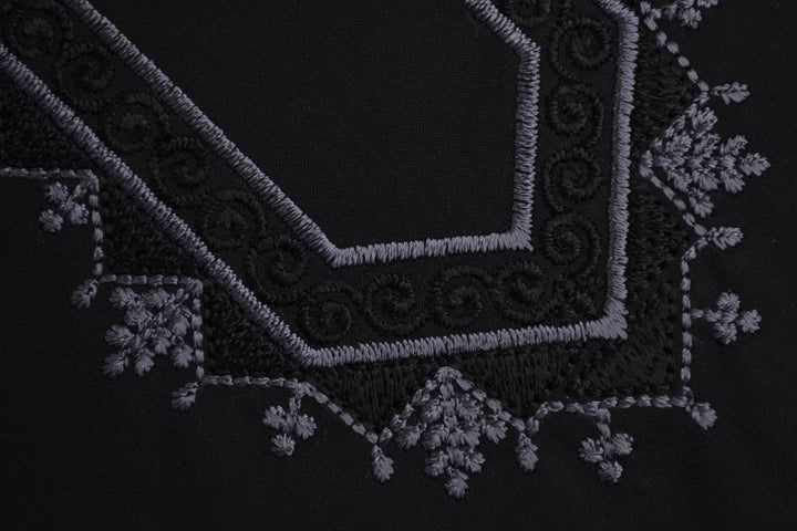 Shaad Fabrics Dark Navy Egyptian Cotton Embroidered Collection (ED#4)