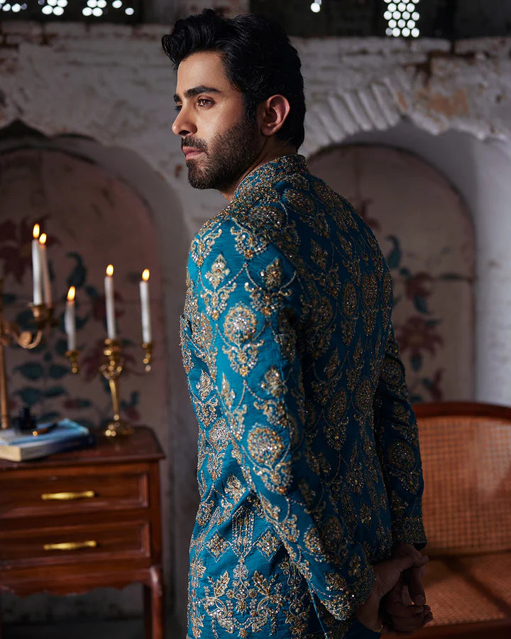 Faiza Saqlain Gezan Prince Coat Suit