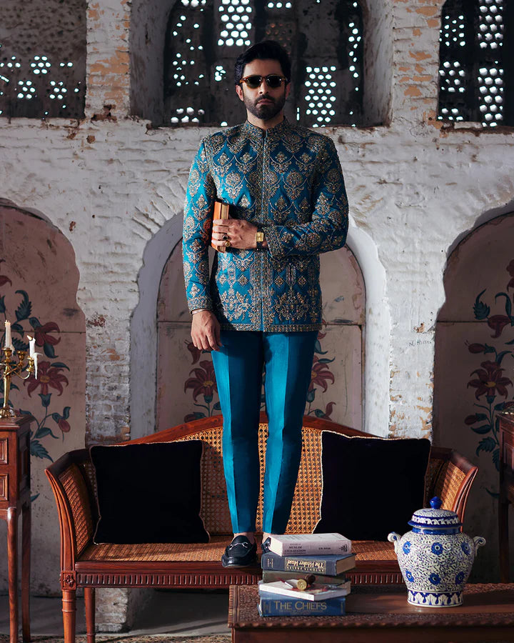 Faiza Saqlain Gezan Prince Coat Suit