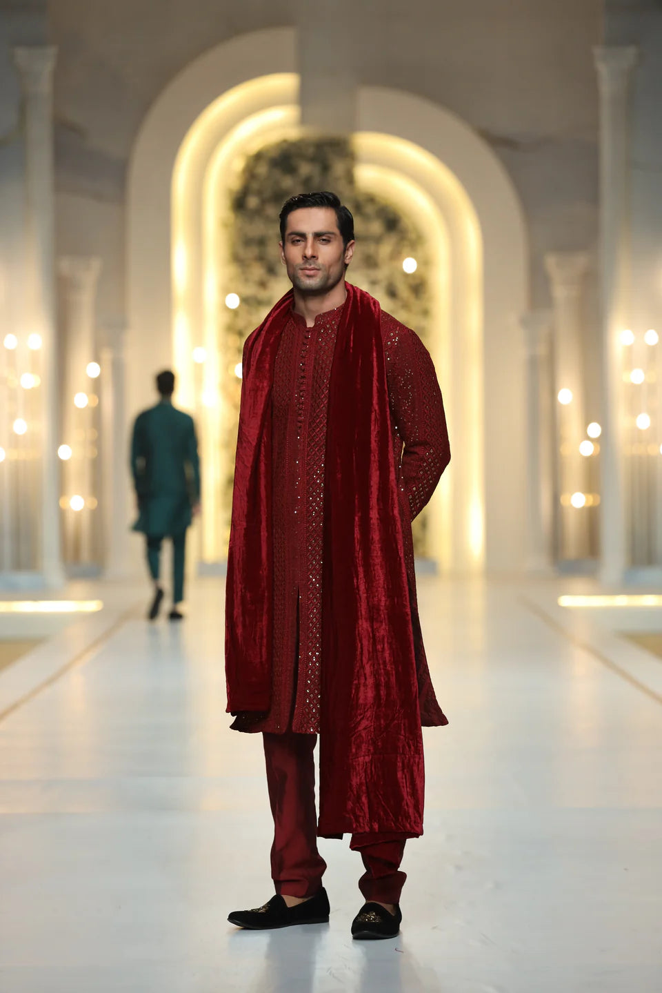 Humayun Alamgir Sequence Kurta Pyjama