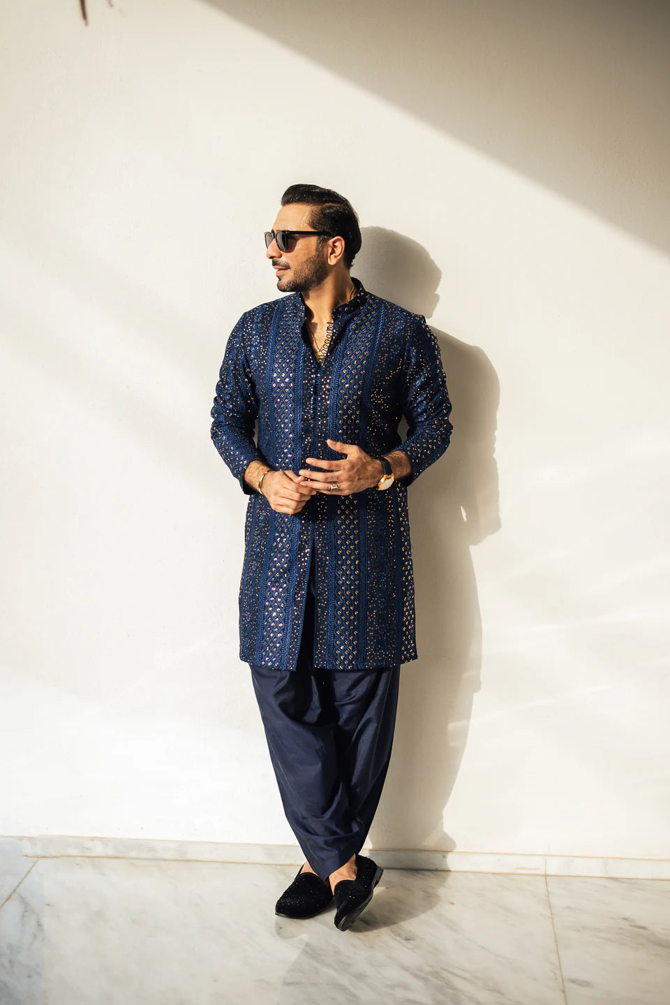 Humayun Alamgir Sequence Kurta Pyjama