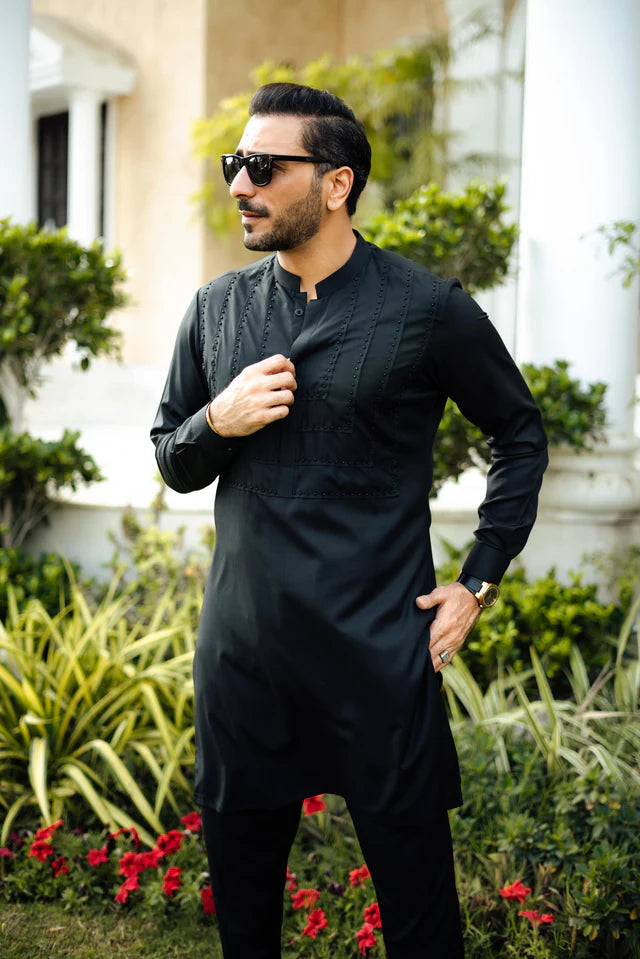 Humayun Alamgir Beads Boski Kurta Pyjama