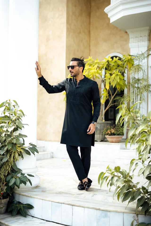 Humayun Alamgir Beads Boski Kurta Pyjama