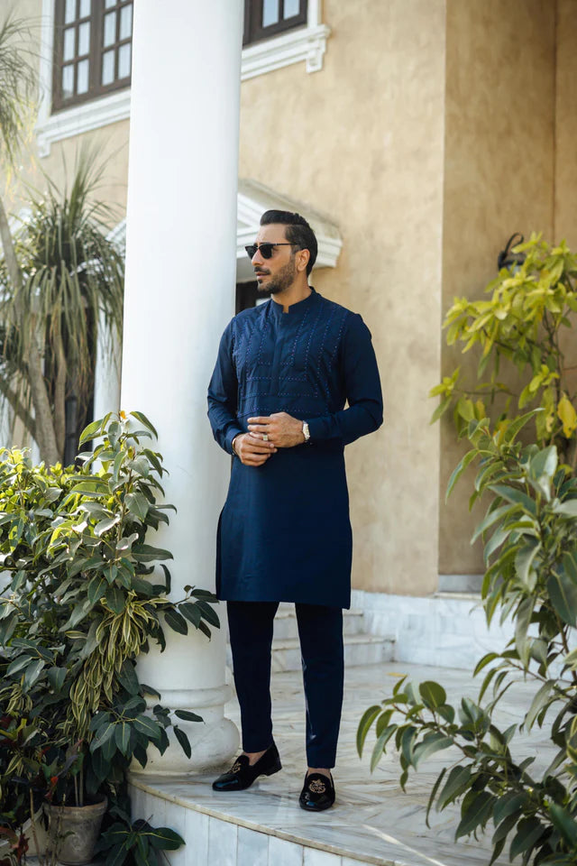 Humayun Alamgir Beads Boski Kurta Pyjama