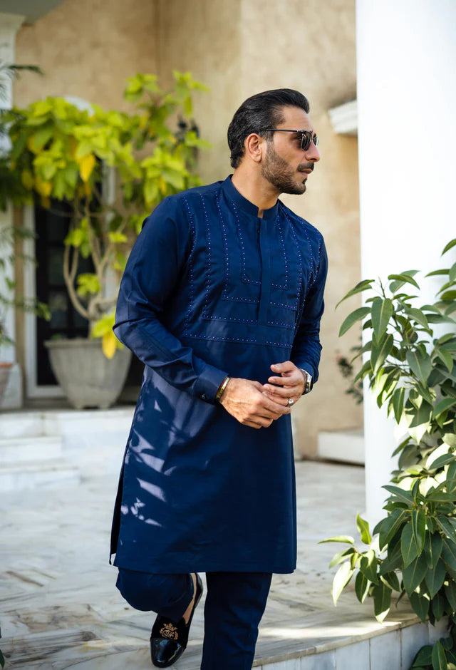 Humayun Alamgir Beads Boski Kurta Pyjama