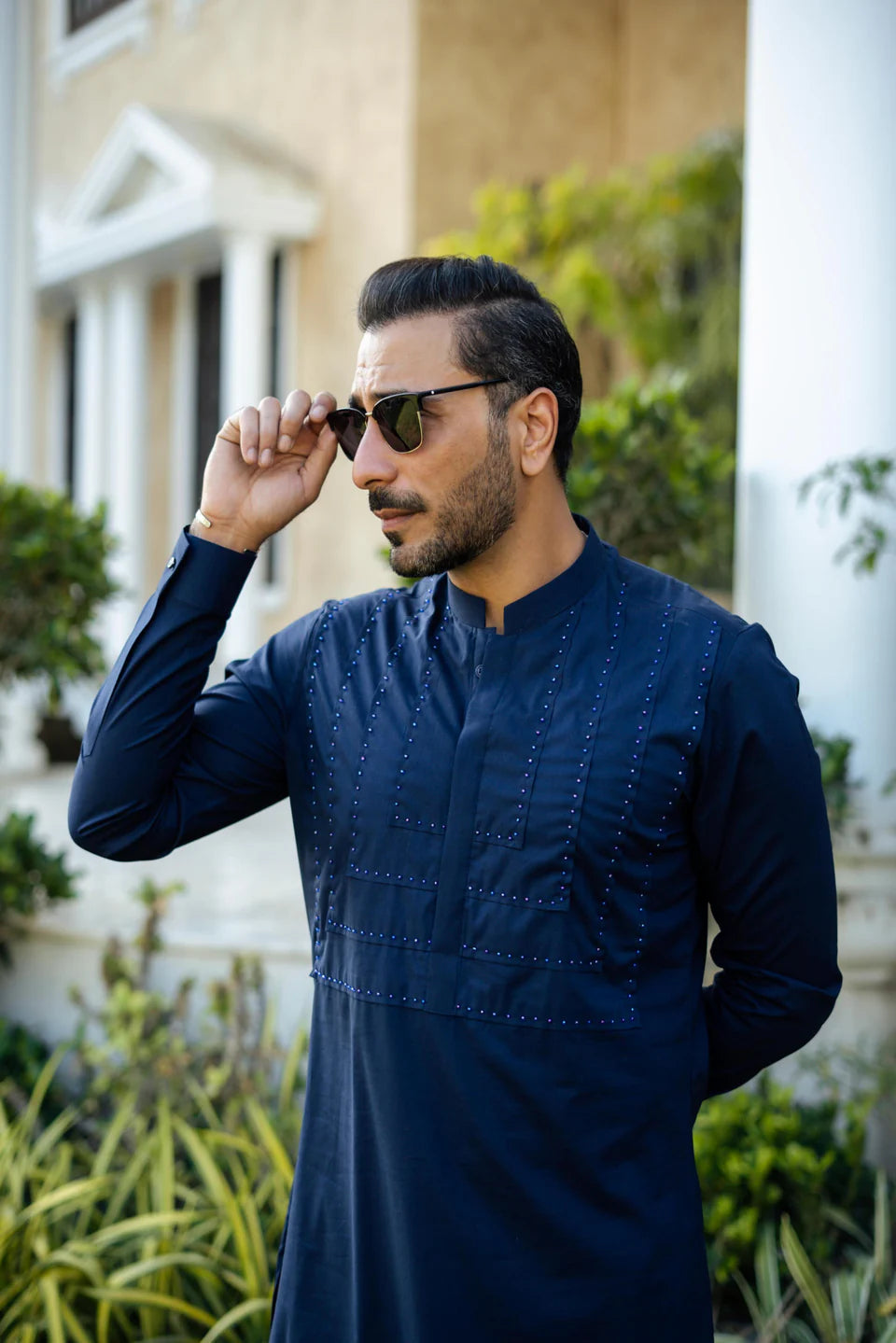 Humayun Alamgir Beads Boski Kurta Pyjama