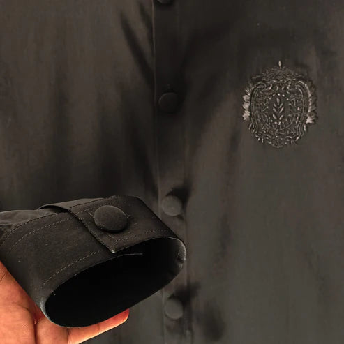 Snug Black Coal Kurta Trouser