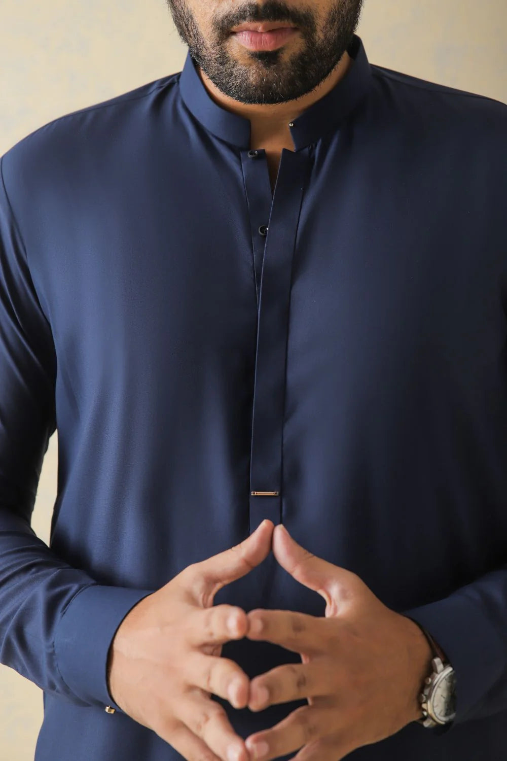 Shahid Afridi Navy Blue Kameez Shalwar