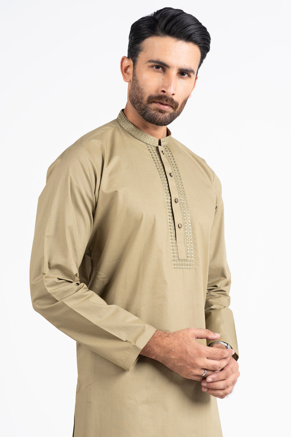 Green Embroidered Kurta Pyjama