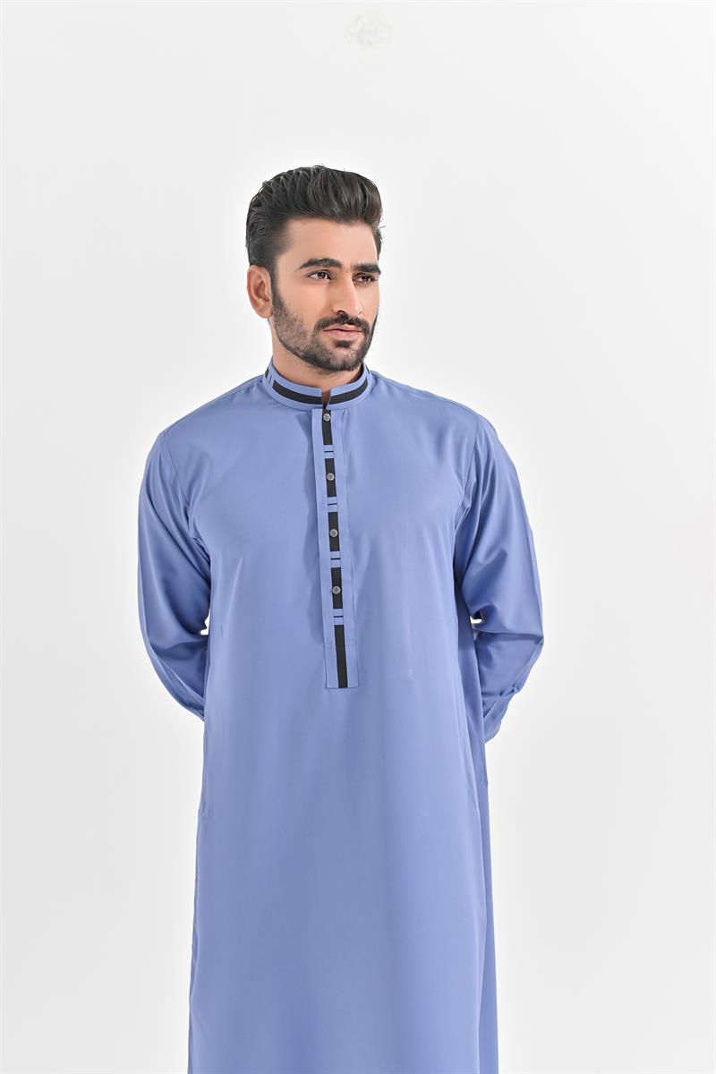 Al Turab Blue Thobe S1028