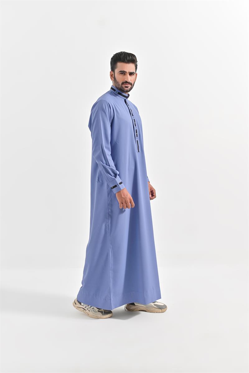 Al Turab Blue Thobe S1028