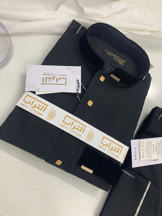 Al Turab Black Thobe S1016