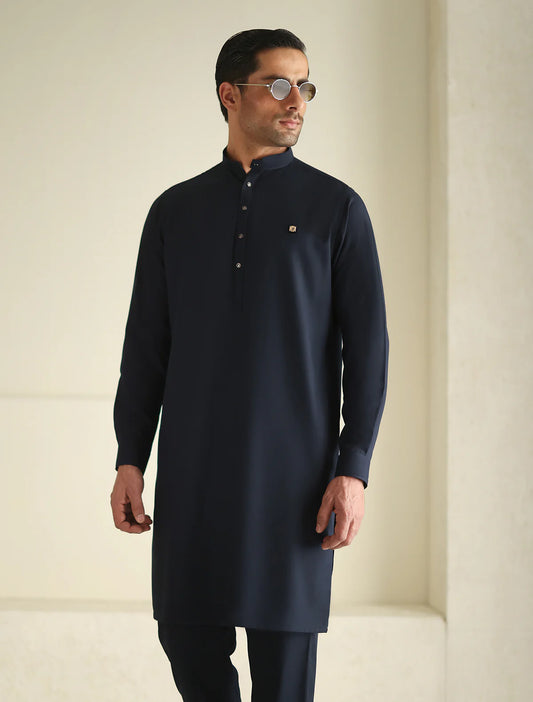 Ismail Farid Blue Kurta Pyjama (DKRT114)