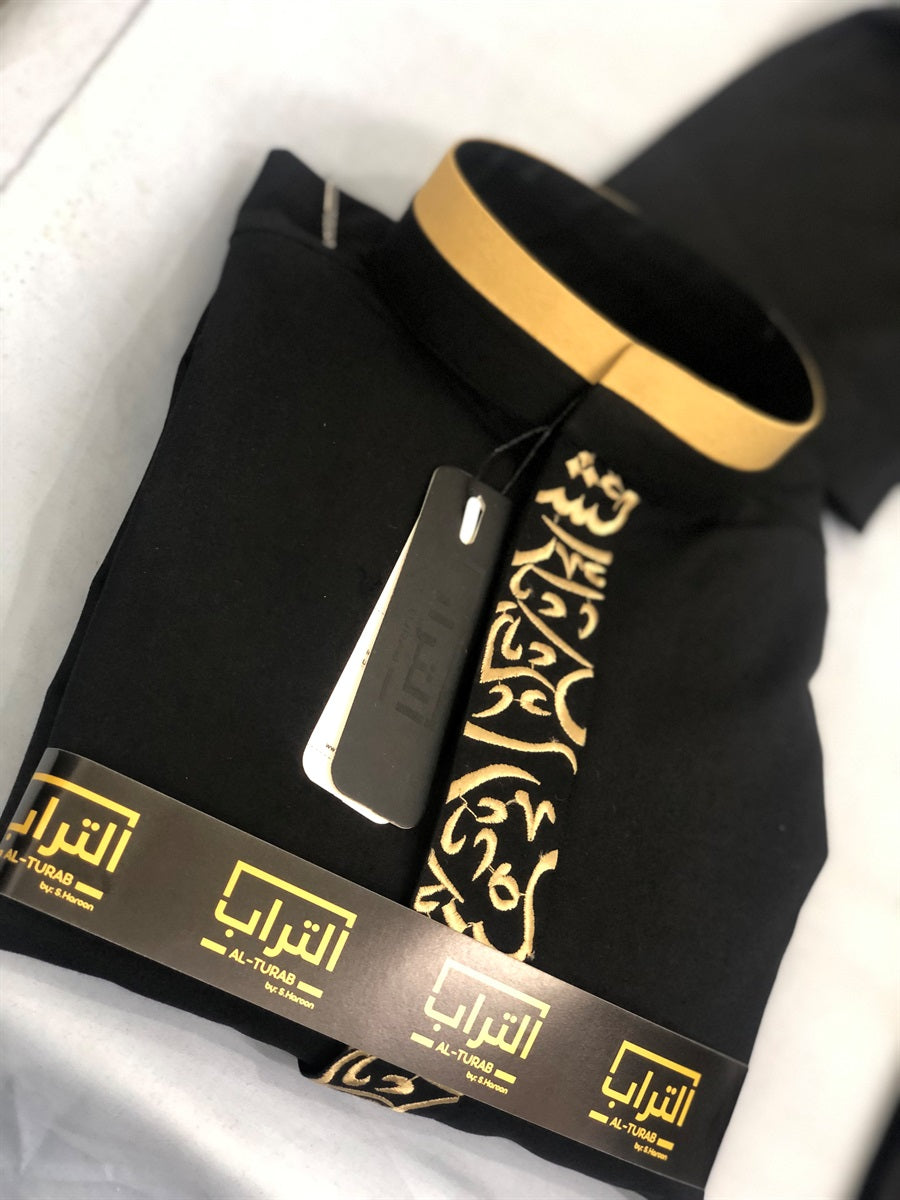 Al Turab Saudi Black Royal Thobe S1033